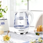 Γυάλινος Ηλεκτρικός Βραστήρας 1.7L 2200W με LED Aigostar - Image 8