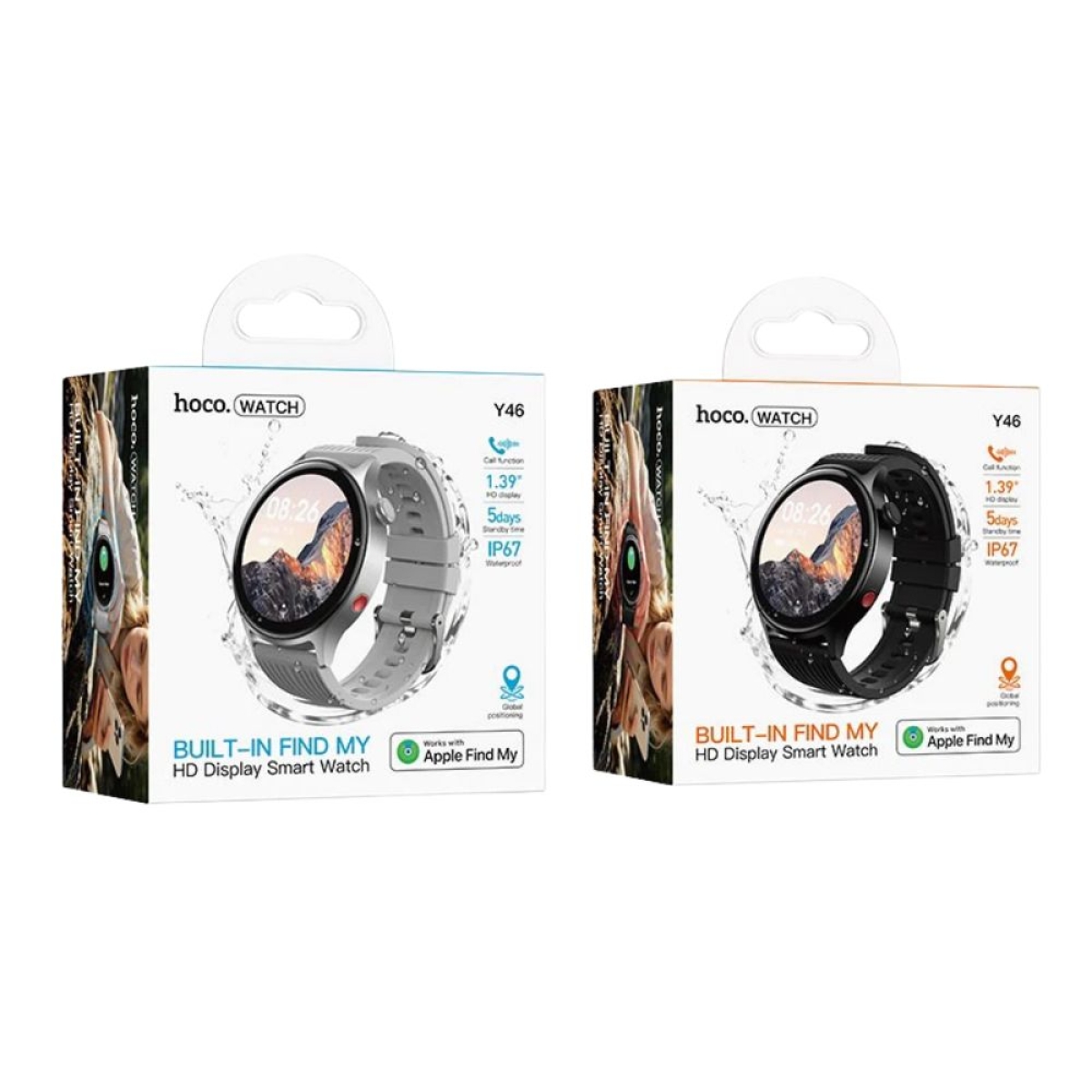 Hoco Y46 Smartwatch 1,39″ με Δυνατότητα Κλήσεων IP67