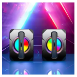 Ηχεία Υπολογιστή 2.0 6W με RGB LED Φωτισμό & Τροφοδοσία USB K2053