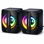 Ηχεία Υπολογιστή 2.0 6W με RGB LED Φωτισμό & Τροφοδοσία USB K2053