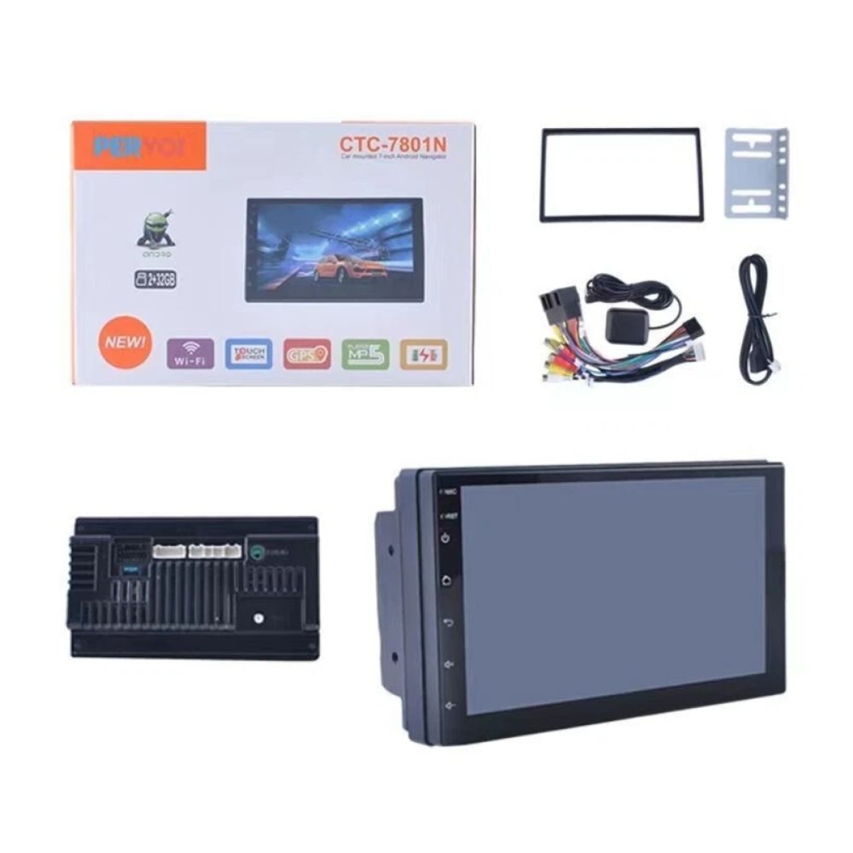 Ηχοσύστημα Αυτοκινήτου 2 DIN Android 1+32G με Οθόνη 7" & GPS CTC-7801N