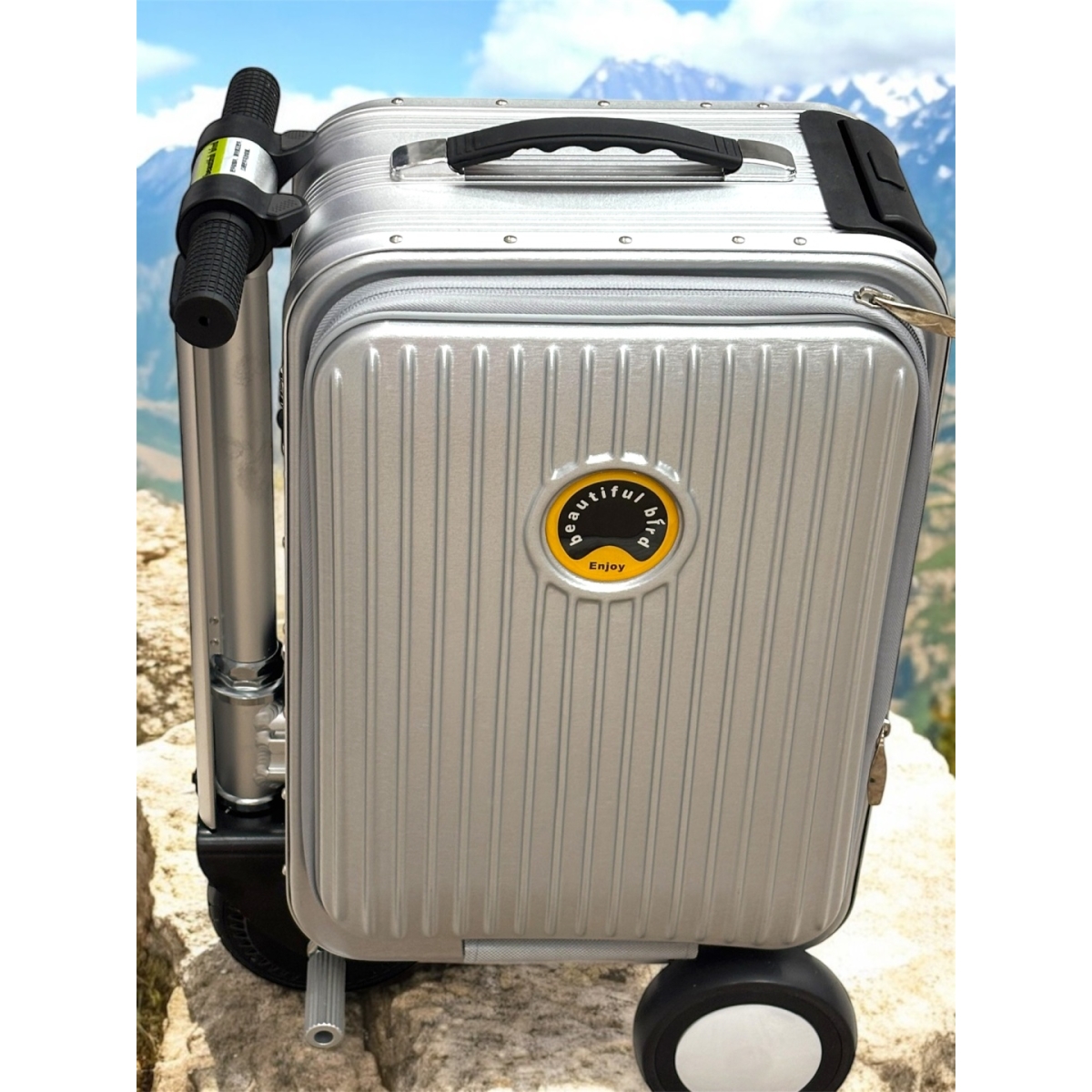 Ηλεκτρική Έξυπνη Βαλίτσα 20L με Μοτέρ 250W, USB, TSA Κλειδαριά & Αφαιρούμενη Μπαταρία – Beautiful Bird - Image 2