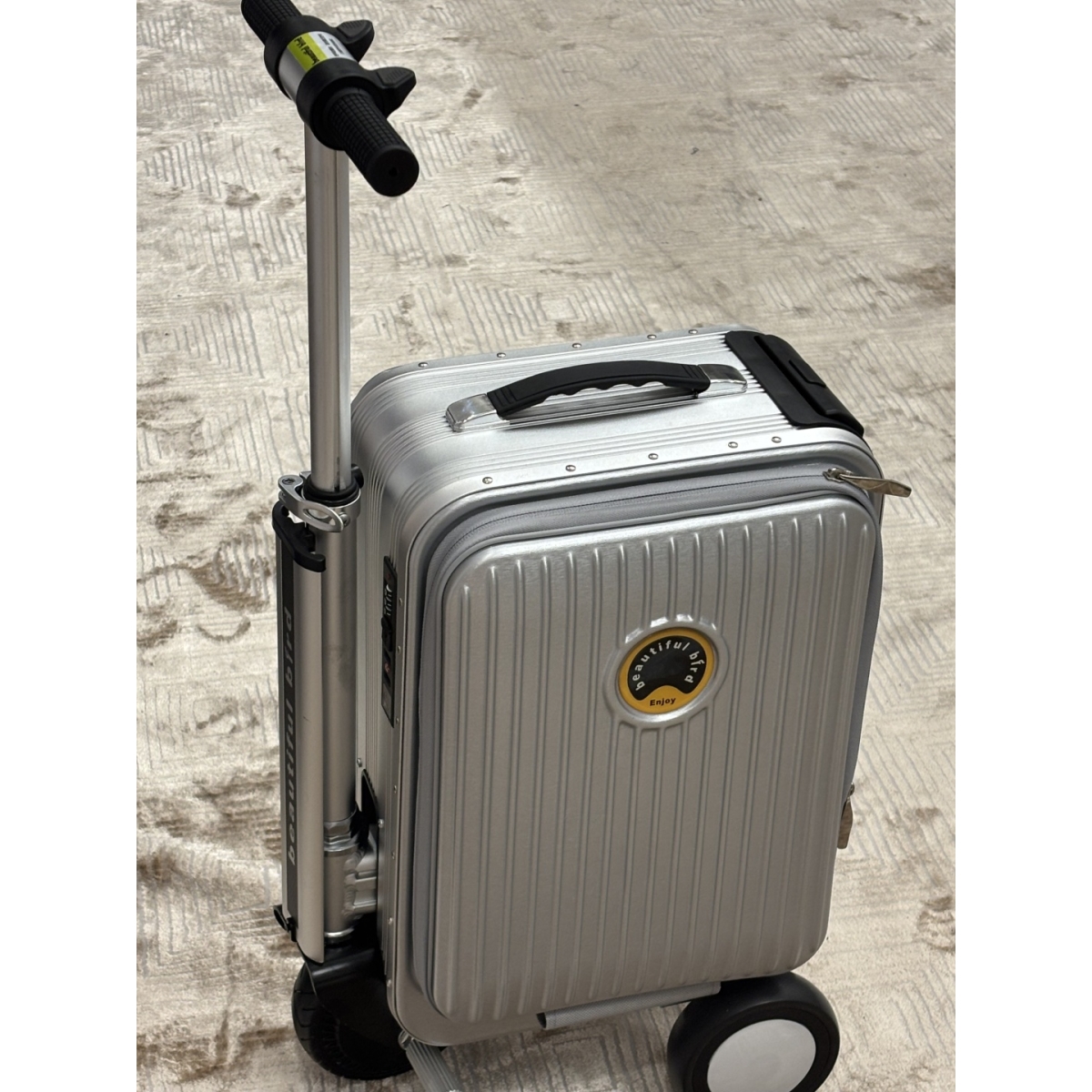 Ηλεκτρική Έξυπνη Βαλίτσα 20L με Μοτέρ 250W, USB, TSA Κλειδαριά & Αφαιρούμενη Μπαταρία – Beautiful Bird - Image 3