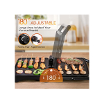 Ηλεκτρική Ψηστιέρα 1800W με Αντικολλητικές Πλάκες & Άνοιγμα 180° Aigostar - Image 5
