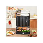 Ηλεκτρική Ψηστιέρα 1800W με Αντικολλητικές Πλάκες & Άνοιγμα 180° Aigostar - Image 4