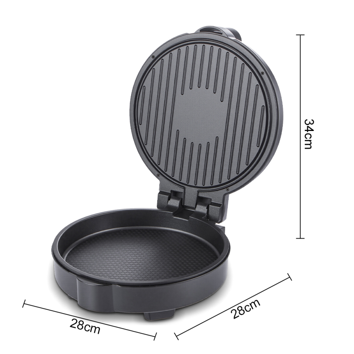 Ηλεκτρική Ψηστιέρα - Πλάκα Ψησίματος 1200W 28cm RAF R.5436 - Image 3