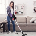 Ηλεκτρική Σκούπα Stick 2 σε 1 600W με Κάδο 1L & Διπλό Σύστημα Φίλτρων Aigostar - Image 3