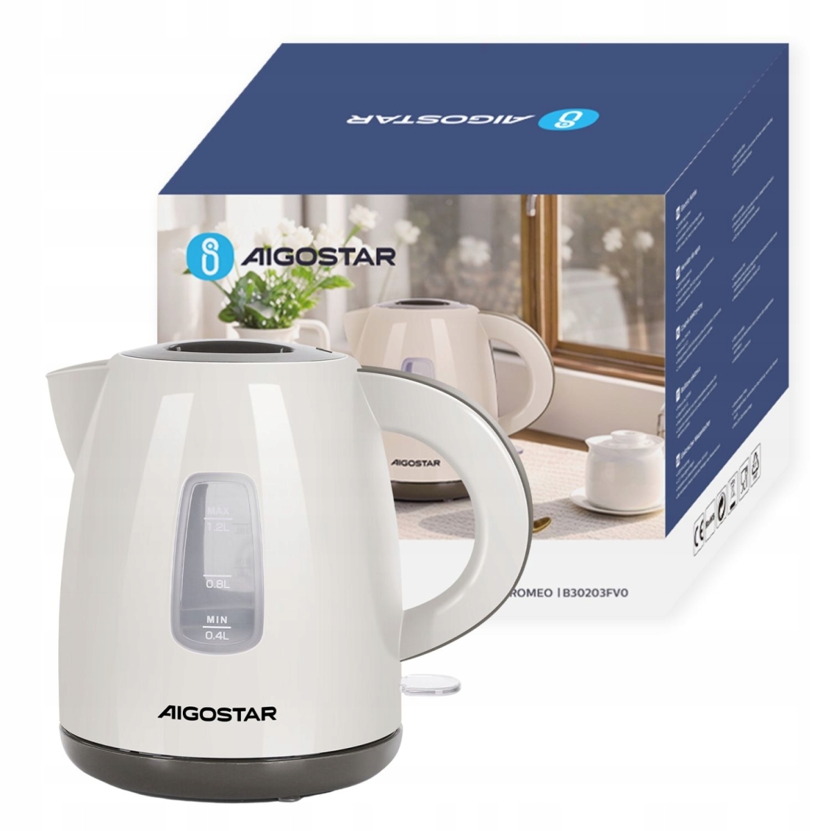 Ηλεκτρικός Βραστήρας 1.2L 2200W Aigostar - Image 2