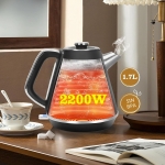 Ηλεκτρικός Βραστήρας 1,7L 2200W από Ανοξείδωτο Ατσάλι με Ένδειξη Θερμοκρασίας Aigostar - Image 8