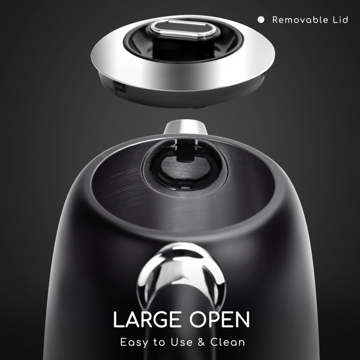 Ηλεκτρικός Βραστήρας 1,7L 2200W με Ρύθμιση Θερμοκρασίας Aigostar - Image 4