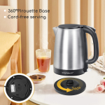 Ηλεκτρικός Βραστήρας Inox 1.7L 2200W Aigostar - Image 4