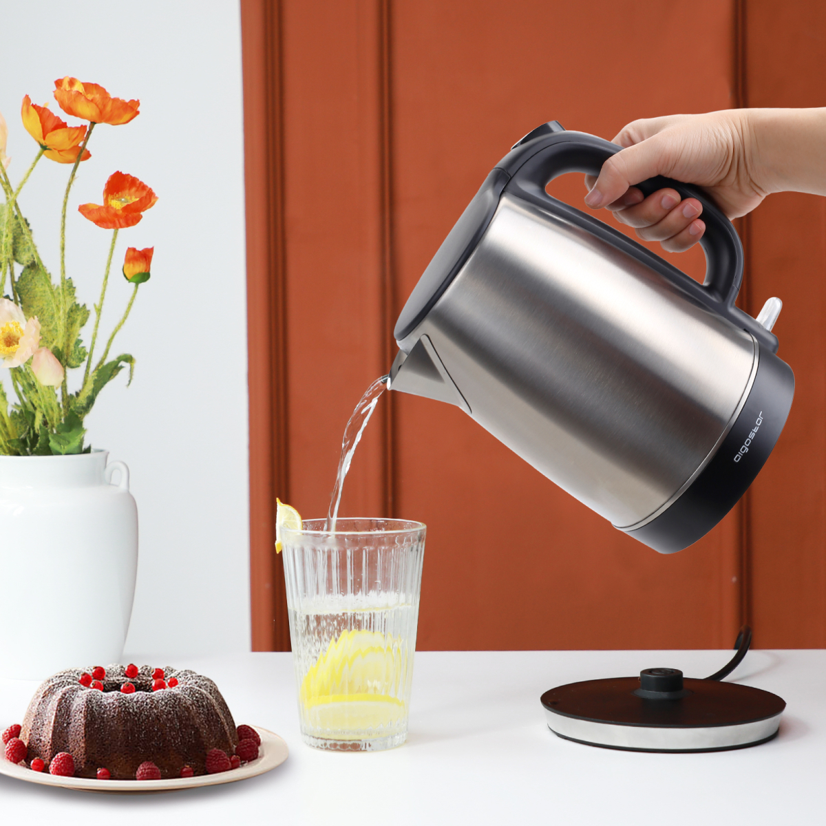 Ηλεκτρικός Βραστήρας Inox 1.7L 2200W Aigostar - Image 5