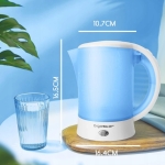 Ηλεκτρικός Βραστήρας Ταξιδίου 0,6L 650W με 2 Ποτήρια & 2 Κουταλάκια Aigostar - Image 2
