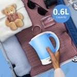 Ηλεκτρικός Βραστήρας Ταξιδίου 0,6L 650W με 2 Ποτήρια & 2 Κουταλάκια Aigostar - Image 3