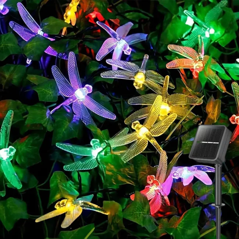 Ηλιακά Χριστουγεννιάτικα Φωτάκια LED RGB Λιβελούλες 5m 20 LED Aerbes AB-TY355