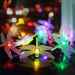 Ηλιακά Χριστουγεννιάτικα Φωτάκια LED RGB Λιβελούλες 5m 20 LED Aerbes AB-TY355 - Image 2