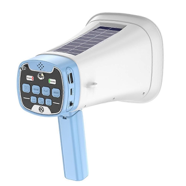 Ηλιακή Φορητή Ντουντούκα - Ηχείο 8W με Bluetooth 5.3, Φωτισμό & Εγγραφή