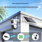 Ηλιακή Κάμερα Ασφαλείας 4MP Διπλού Φακού PTZ iCSee TQ9