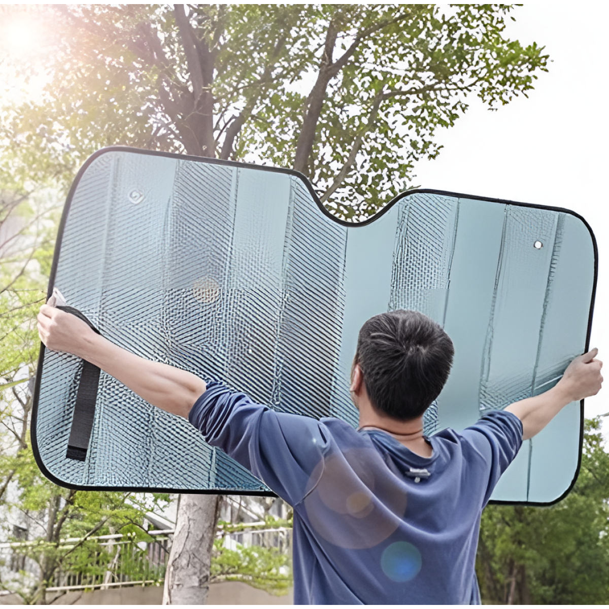 Ηλιοπροστασία Παρμπρίζ Αυτοκινήτου 140×70cm SDS-29278 - Image 2