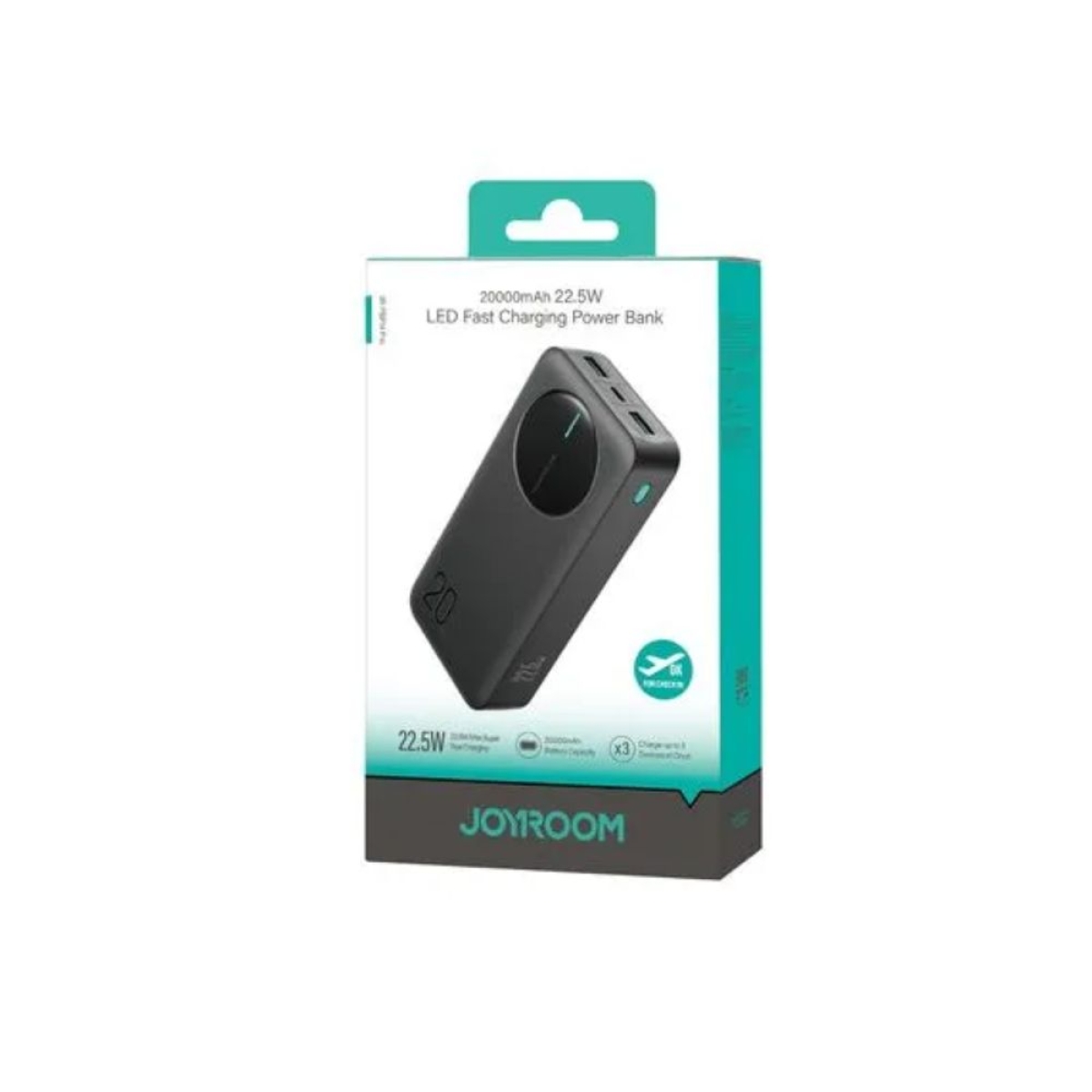 Joyroom JR-PBF14 Pro Power Bank 20000mAh 22.5W με 2 Θύρες USB-A και Θύρα USB-C Power Delivery / Quick Charge Μαύρο