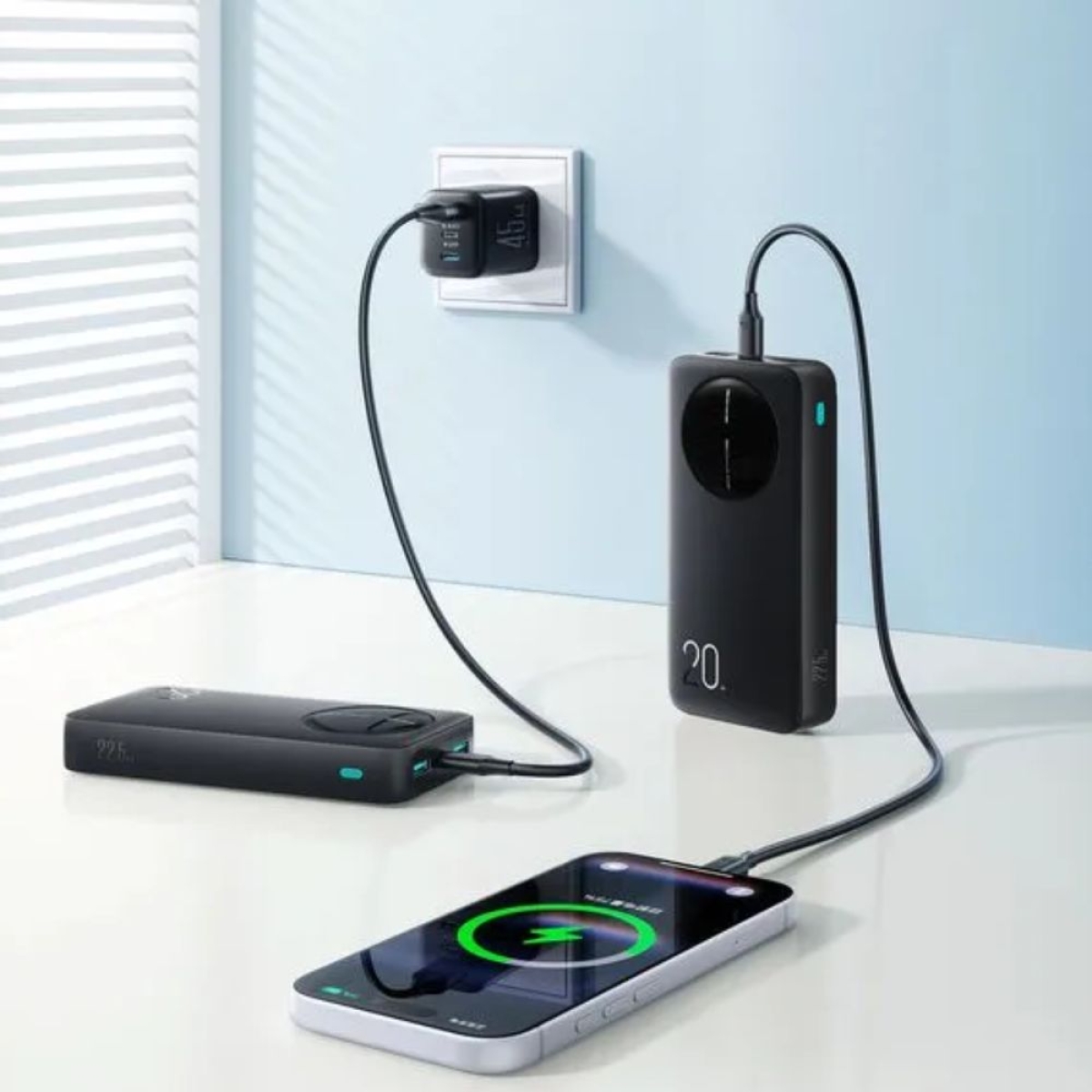 Joyroom JR-PBF14 Pro Power Bank 20000mAh 22.5W με 2 Θύρες USB-A και Θύρα USB-C Power Delivery / Quick Charge Μαύρο