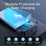 Joyroom JR-QP192 Power Bank 20000mAh 22.5W με 2 Θύρες USB-A και Θύρα USB-C Μαύρο