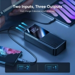 JOYROOM JR-QP193 Power Bank 30.000mAh 22.5W με 2 Θύρες USB-A και Θύρα USB-C Μαύρο