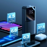 JOYROOM JR-QP193 Power Bank 30.000mAh 22.5W με 2 Θύρες USB-A και Θύρα USB-C Μαύρο