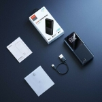 JOYROOM JR-QP193 Power Bank 30.000mAh 22.5W με 2 Θύρες USB-A και Θύρα USB-C Μαύρο
