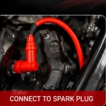 Καλώδιο Μπουζί Σιλικόνης SplitFire Twin Core 8.8mm για Μοτοσυκλέτες – Κόκκινο W10971-5