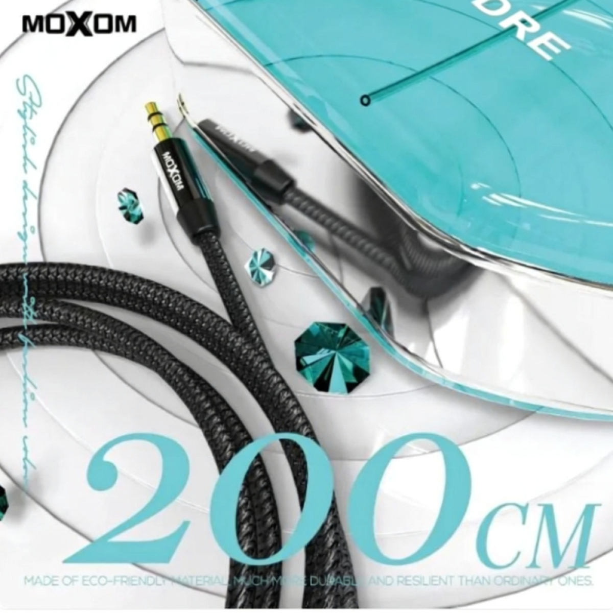 Καλώδιο Ήχου Moxom MX-AX14 3.5mm Jack male
