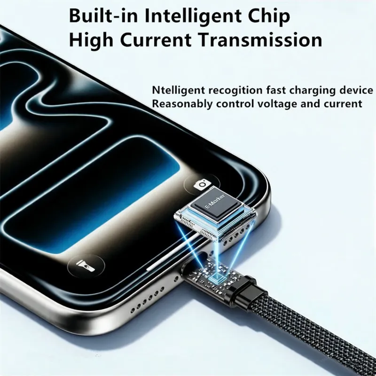 Καλώδιο USB-C σε USB-C 240W 2 σε 1 με Πτυσσόμενη Βάση Στήριξης & Data Transfer Μαύρο – CM-12 - Image 6