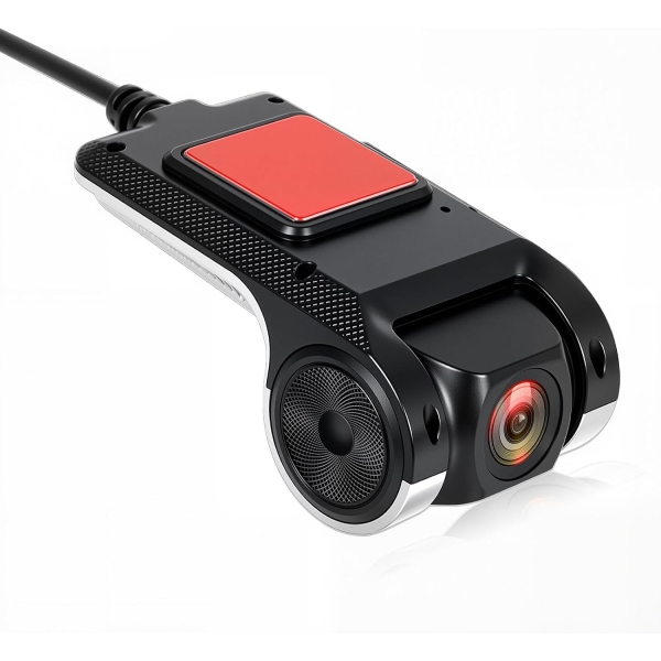 Κάμερα Αυτοκινήτου DVR USB Full HD 1080p με 170° Ευρυγώνιο Φακό, ADAS, Night Vision & 64GB TF Card