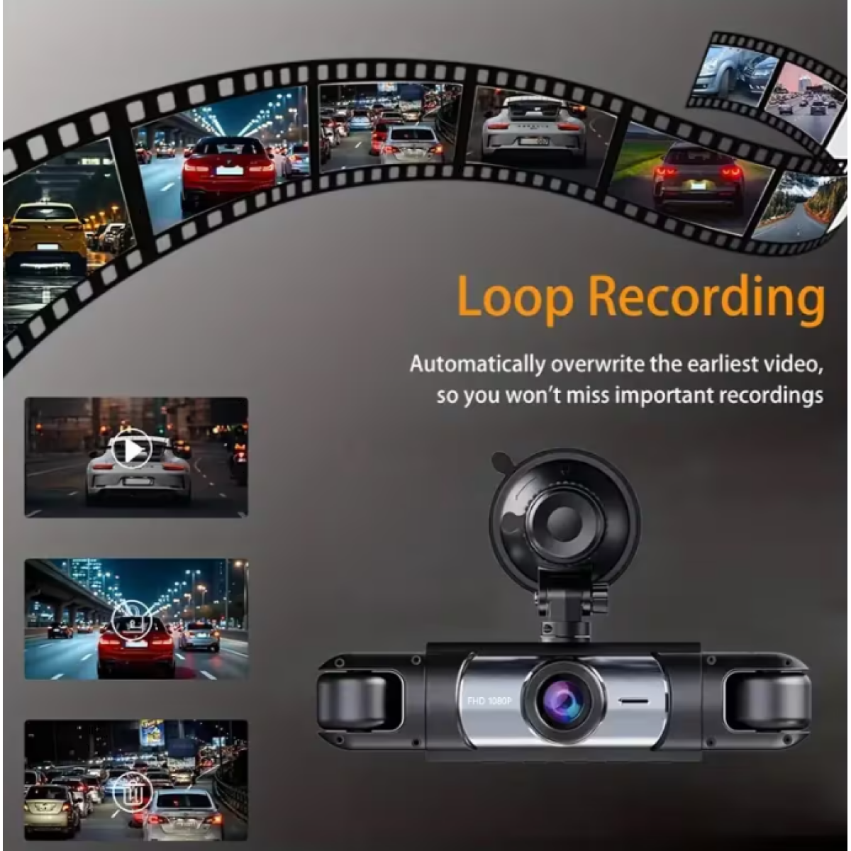 Κάμερα DVR Αυτοκινήτου Full HD 1080p 12V Μαύρη C260 - Image 6