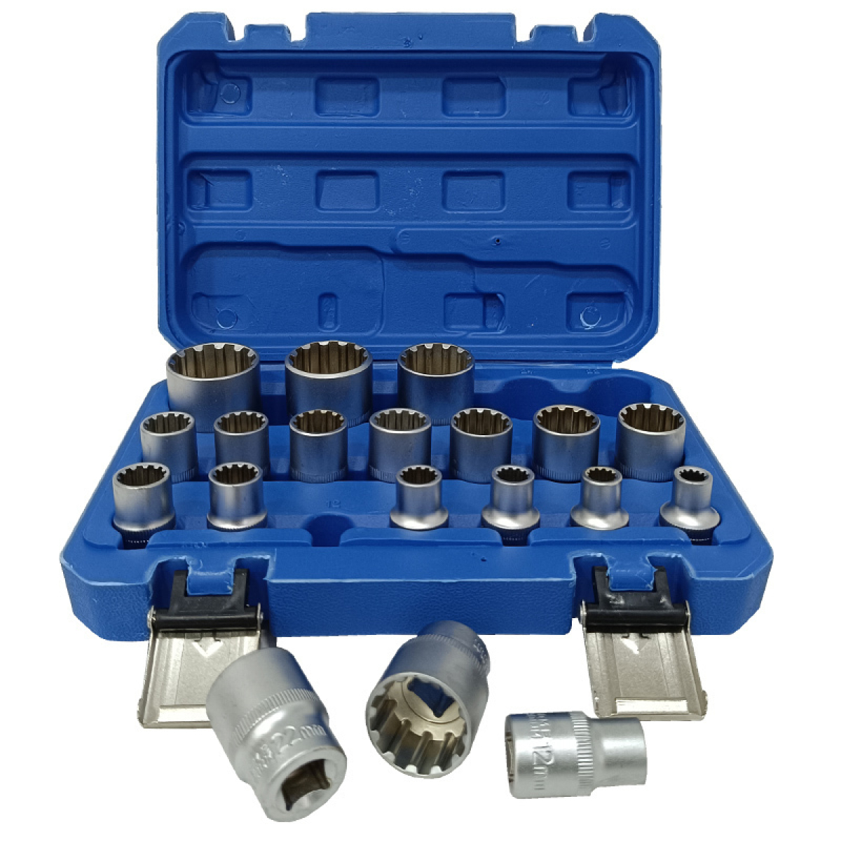 Καρυδάκια 1/2" 8-32mm για Εξάγωνα, Πολύγωνα & Torx Σετ 19 Τεμαχίων - Image 2