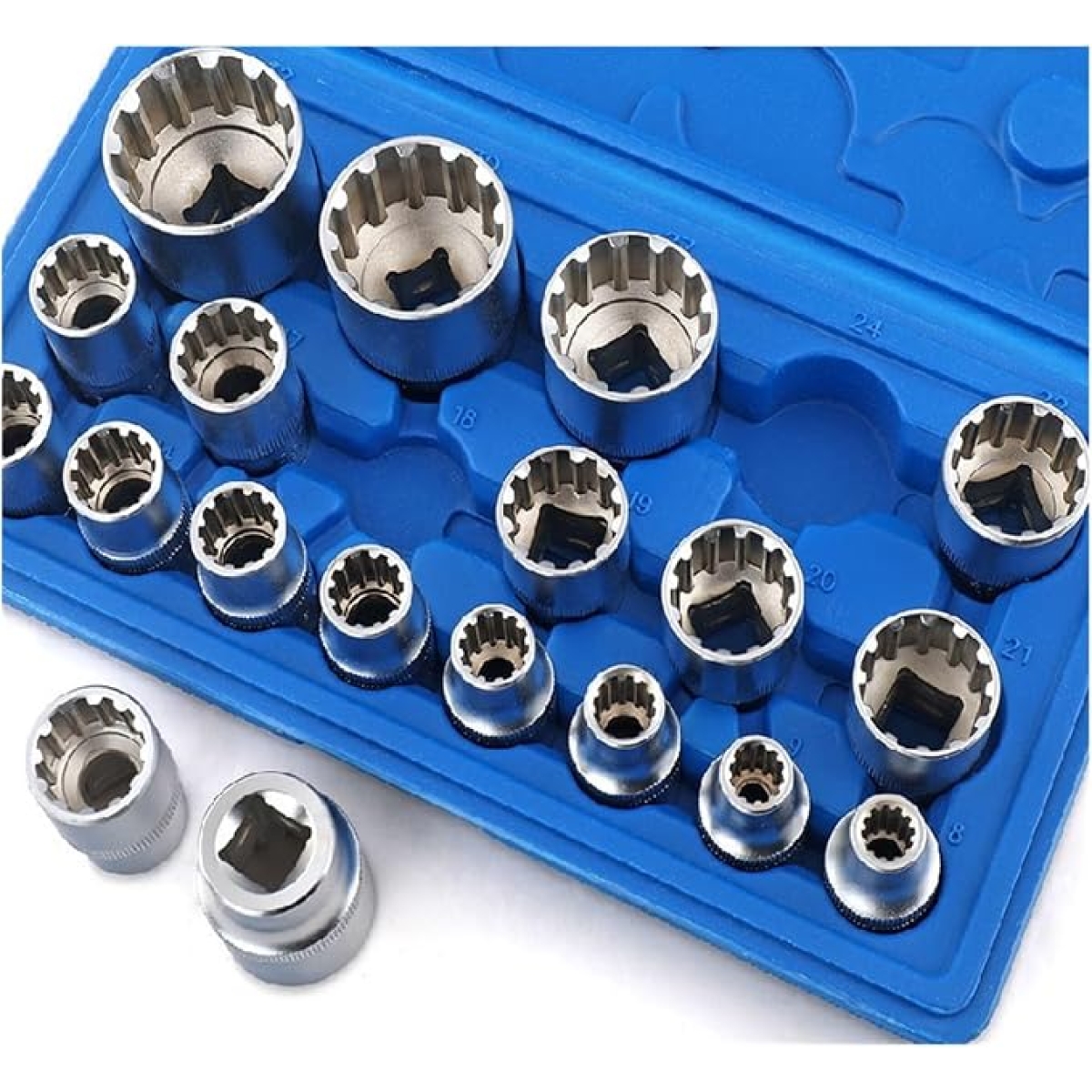 Καρυδάκια 1/2" 8-32mm για Εξάγωνα, Πολύγωνα & Torx Σετ 19 Τεμαχίων - Image 3