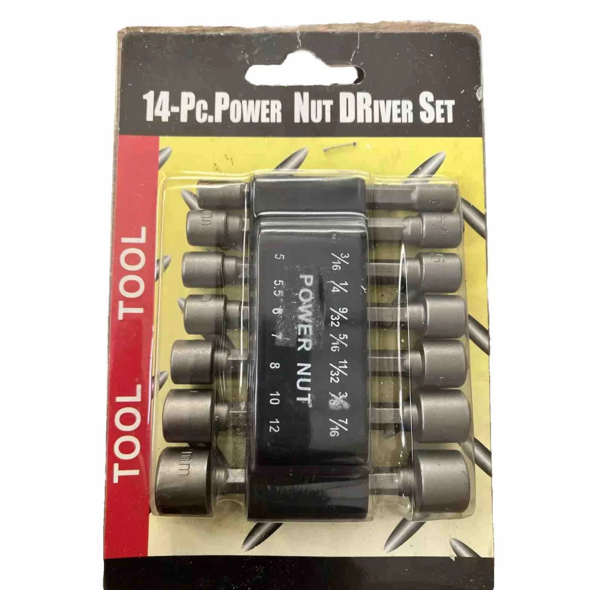 Καρυδάκια για Δραπανοκατσάβιδο 1/4" Hex 5-12mm & SAE Σετ 14 Τεμαχίων - Image 3