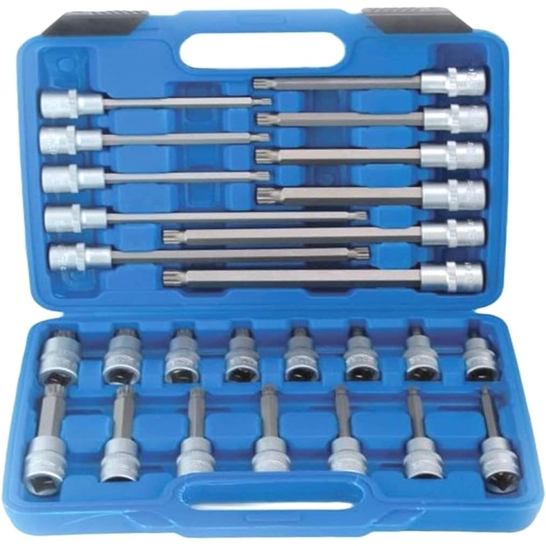 Καρυδάκια με Μύτες XZN 1/2" M5-M16 σε 4 Μήκη Σετ 26 Τεμαχίων