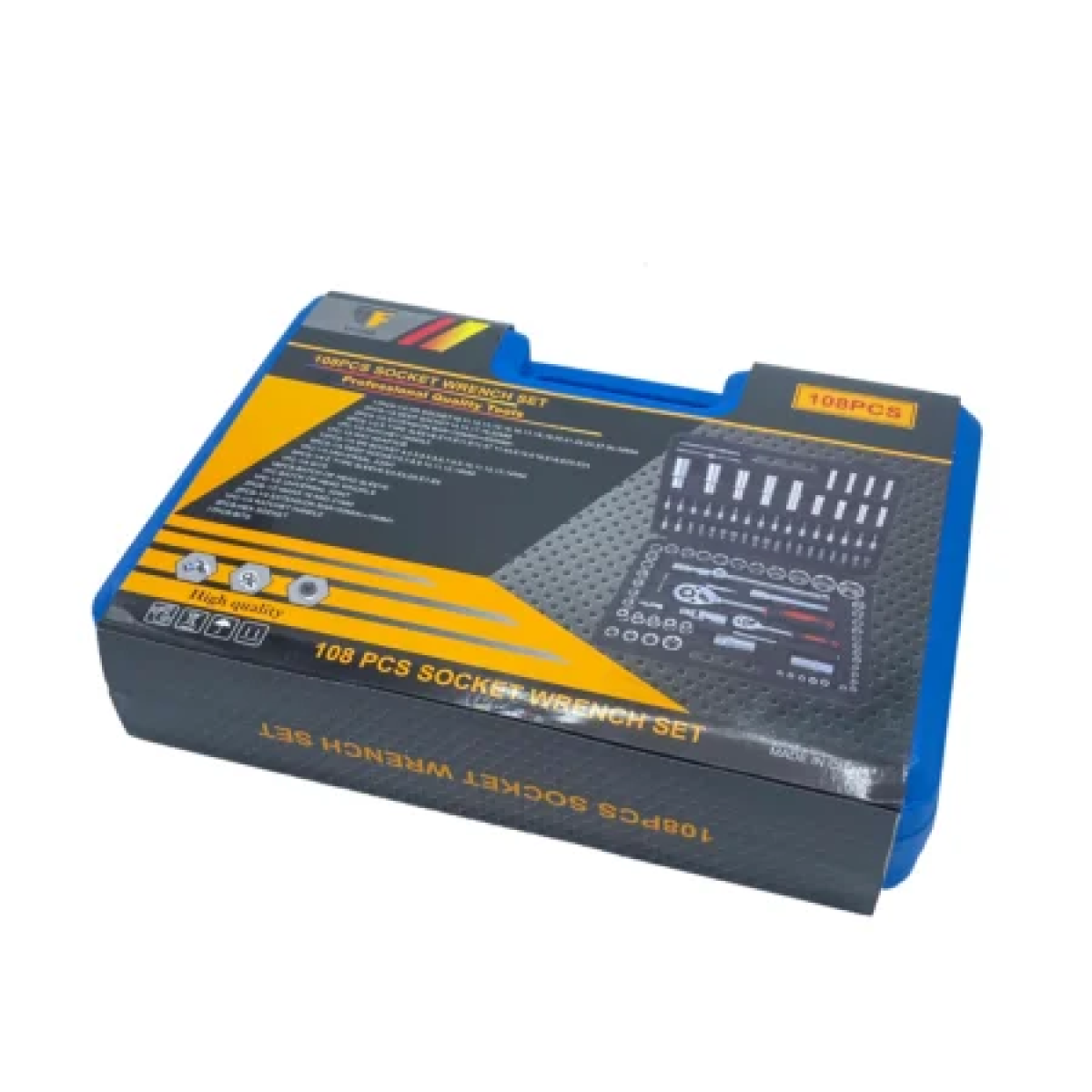 Καστάνιες 1/2" & 1/4" με Καρυδάκια & Μύτες σε Κασετίνα Σετ 108 Τεμαχίων - Image 3