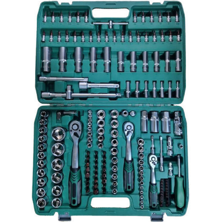 Καστάνιες & Καρυδάκια 1/4", 3/8" & 1/2" σε Κασετίνα Σετ 171 Τεμαχίων