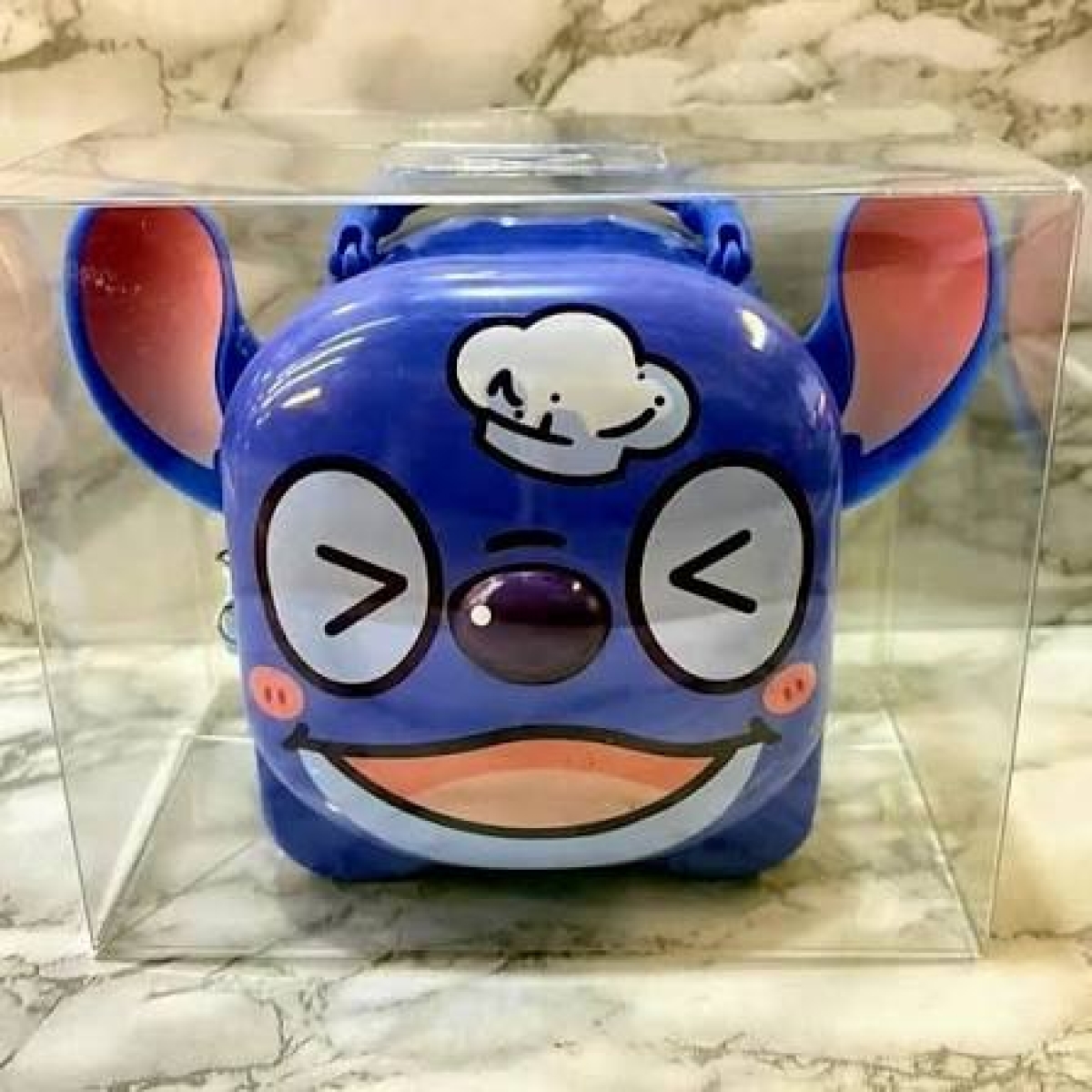 Κουμπαράς Stitch Μεταλλικός με Κλειδαριά & Κλειδί
