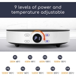 Κυκλική Επαγωγική Εστία 2000W με Touch Control & 9 Επίπεδα Ισχύος Aigostar - Image 9