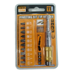 Μαγνητικός Σπαστός Αντάπτορας Μυτών 1/4" Hex 20° με Μύτες Σετ 11 Τεμαχίων - Image 3
