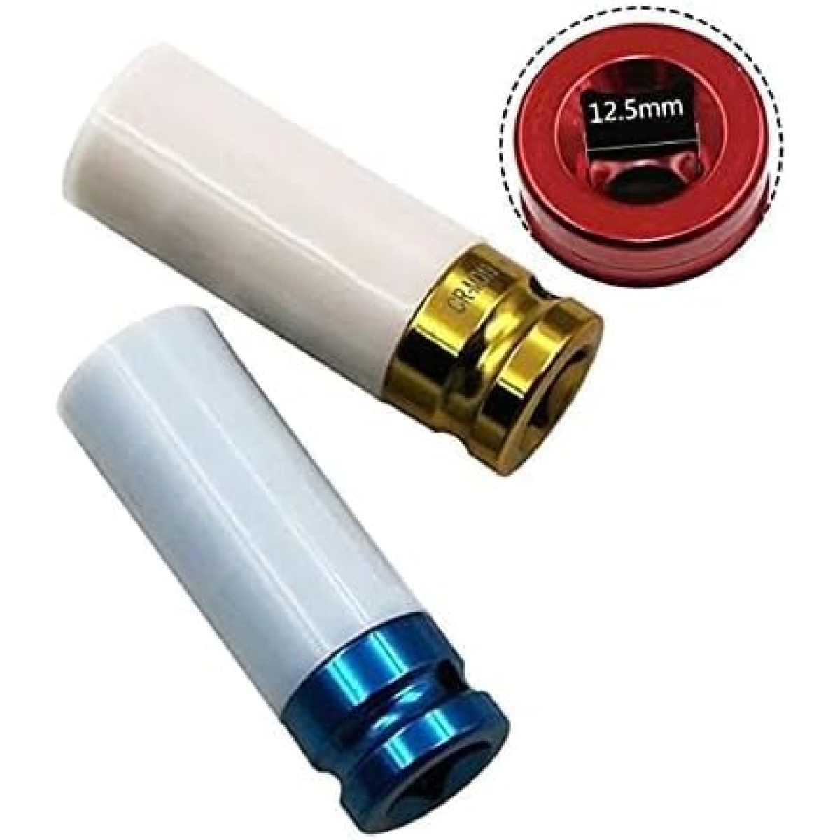Μακριά Κρουστικά Καρυδάκια Τροχών 1/2″ 17-19-21mm με Προστατευτική Επένδυση Σετ 3 Τεμαχίων - Image 2