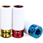 Μακριά Κρουστικά Καρυδάκια Τροχών 1/2″ 17-19-21mm με Προστατευτική Επένδυση Σετ 3 Τεμαχίων - Image 6