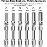 Μακριά Σπαστά Καρυδάκια Προθερμαντήρων Diesel 3/8″ 8-16mm Σετ 6 Τεμαχίων - Image 8