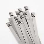 Μεταλλικά Δεματικά Inox 4.6x200mm 50 τμχ Ασημί