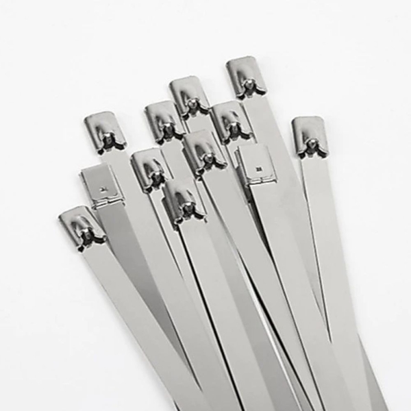 Μεταλλικά Δεματικά Inox 4.6x300mm 50 τμχ Ασημί