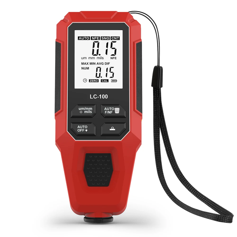 Μετρητής Πάχους Βαφής Αυτοκινήτου 0–2000μm με Αυτόματη Ανίχνευση Fe/NFE & Calibration – LC-100