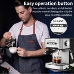Μηχανή Espresso Sokany SK6863 850W με Ακροφύσιο Ατμού